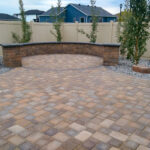 Paver Patio, Seat Walls, Columns