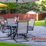 Paver Patio, Fire Pit, Seat Walls, Columns, Landscape Lighting, Outdoor Living Space