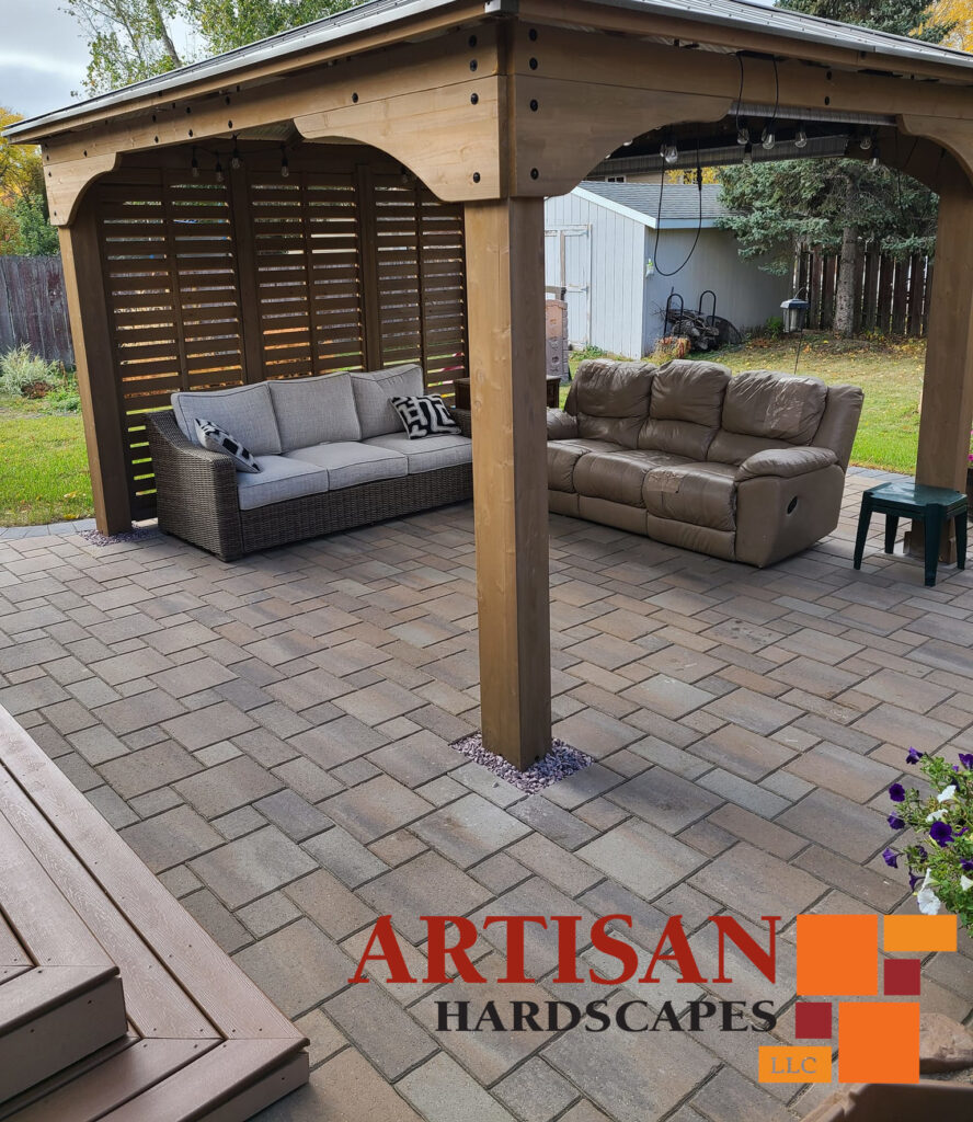 North Fargo Paver Patio Pergola