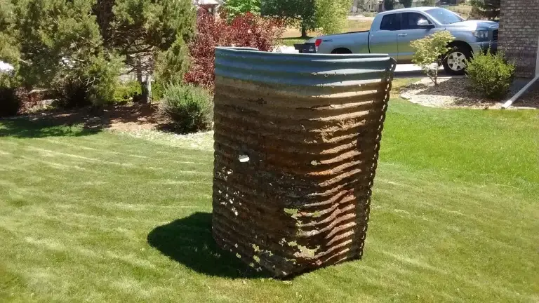 rusted window well replacement